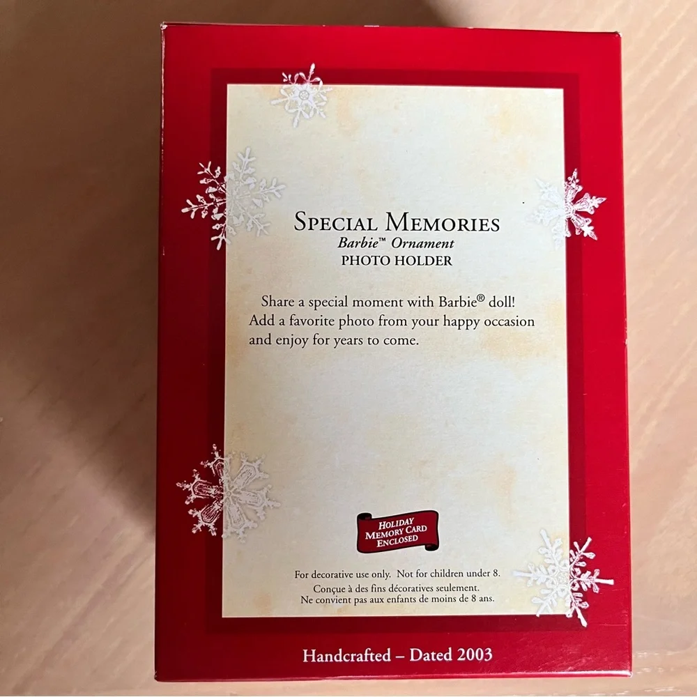 HALLMARK Barbie Special Memories Photo Holder - Dated 2003 Ornament